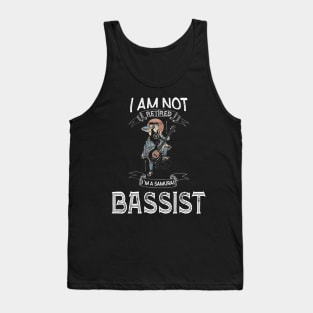 I am not retired I`m a Samurai Bassist - Funny Samurai Champloo T-shirt Tank Top